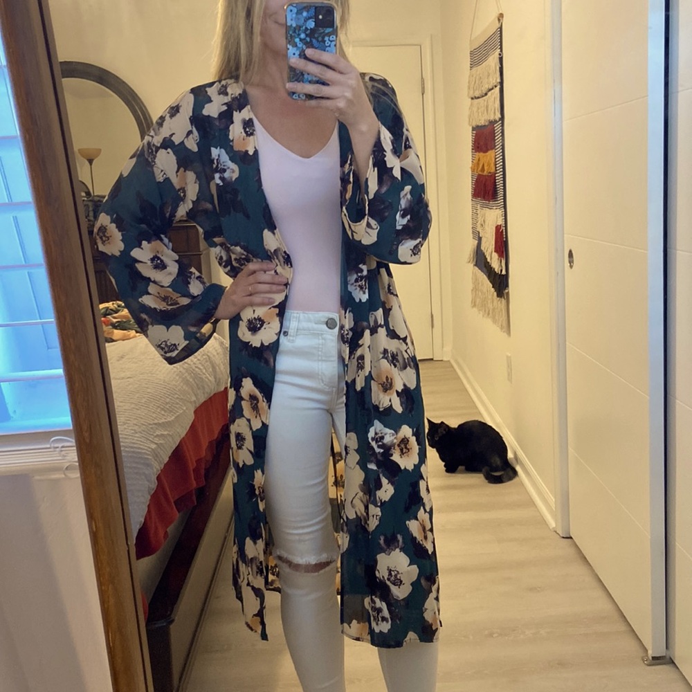 Floral kimono cover-up from pinkblush